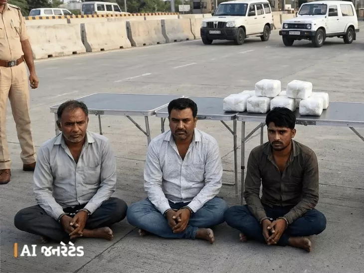 અમદાવાદમાં 25 કરોડના ડ્રગ્સ સાથે UP-દિલ્હીના 3 કુખ્યાતની ધરપકડ:રાજ્યભરના અલગ-અલગ સ્થળે ડ્રગ્સ મોકલવાનું હતું